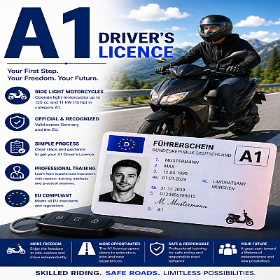Buy A1 Driver’s Licence Germany