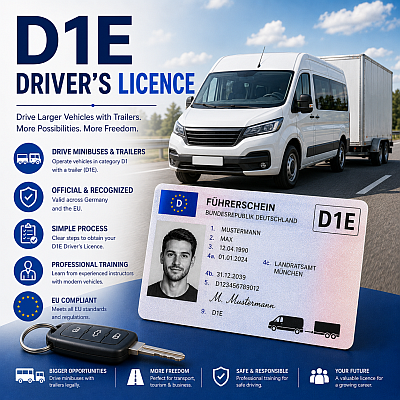 Buy D1E Driver’s Licence in Germany